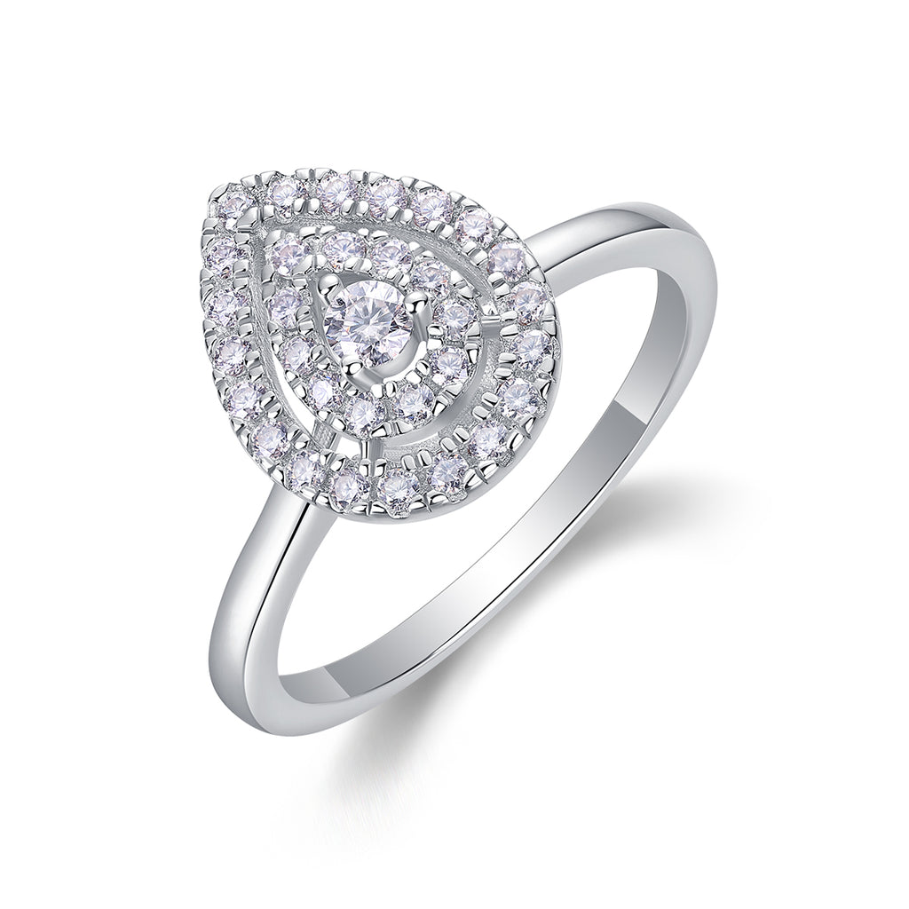 Pear Pavé Ring