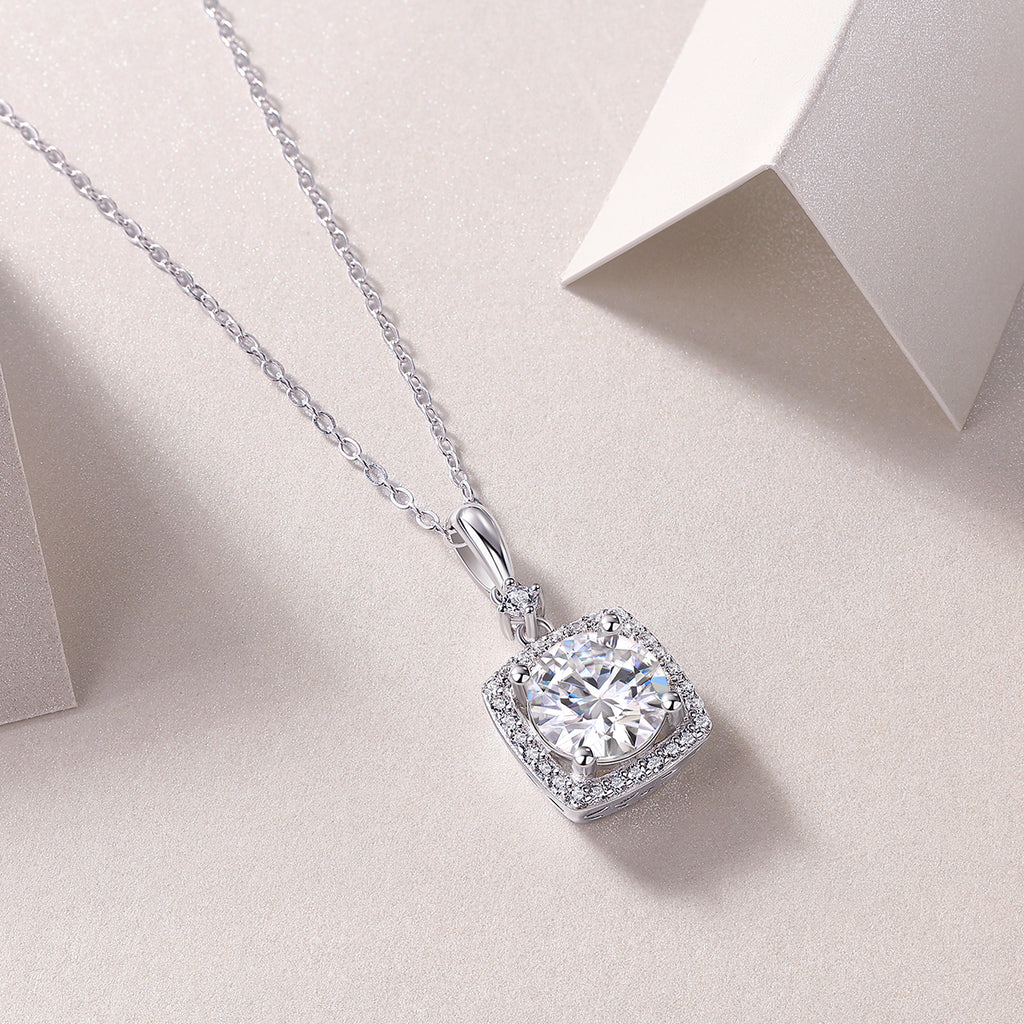 Cushion Halo Pendant