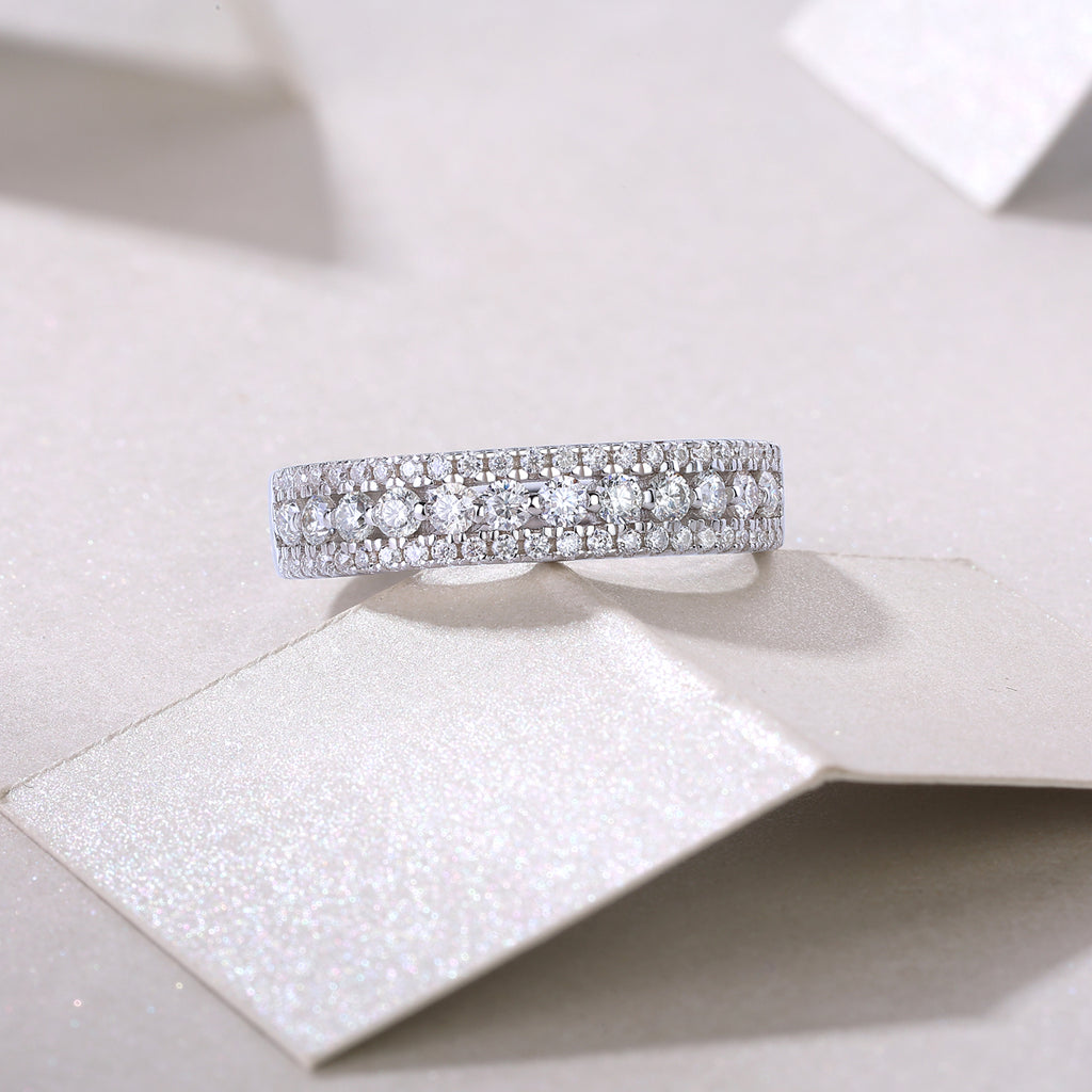 Wide Pavé Band