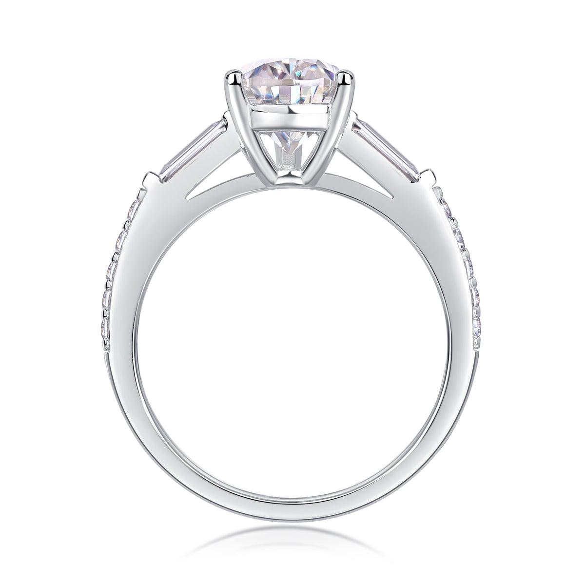 Pear & Baguette Ring