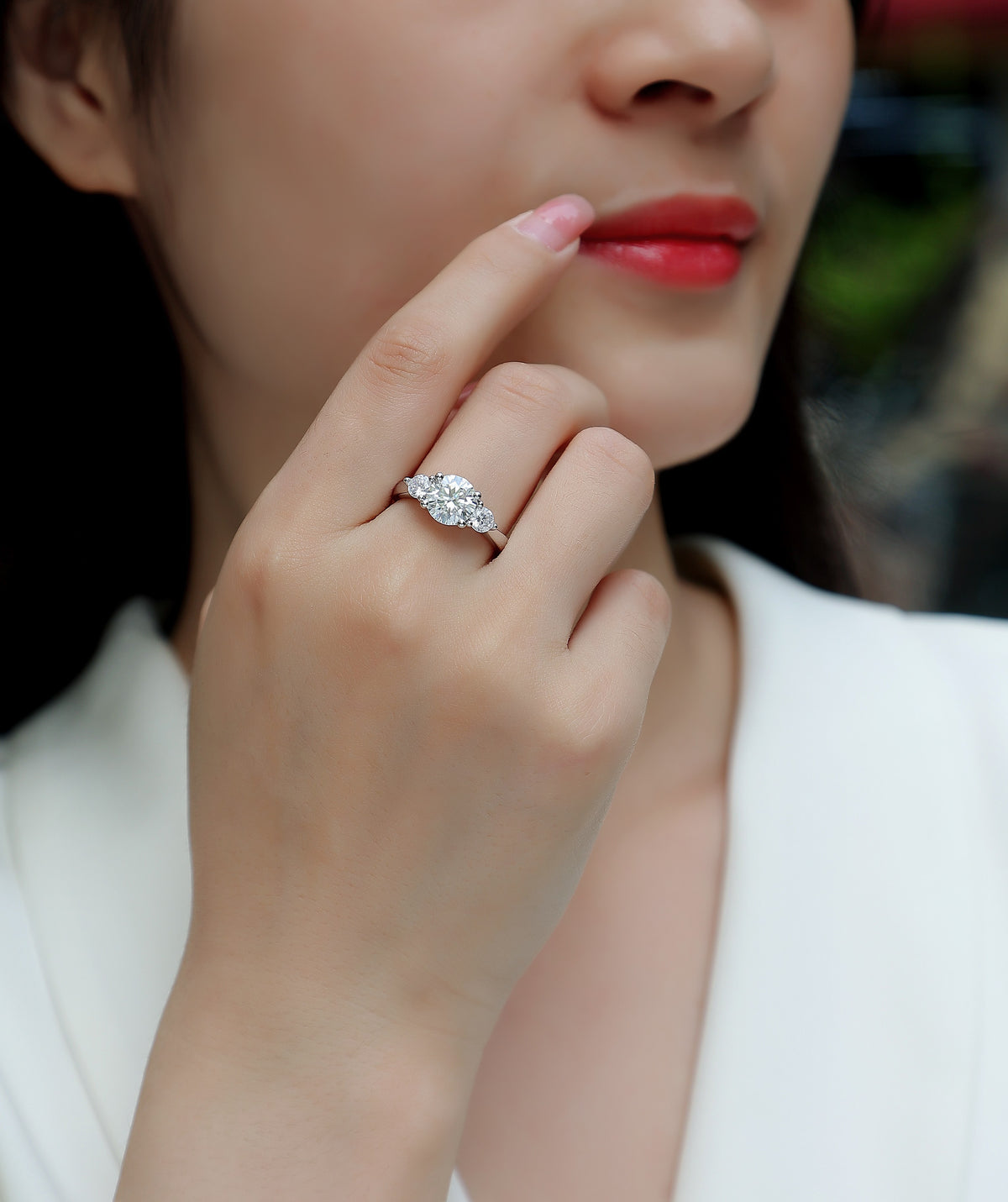 Three Worlds Solitaire Ring