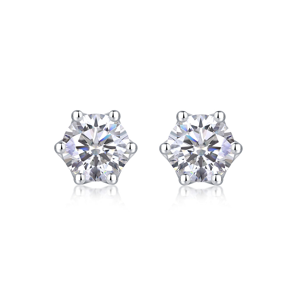 Freehand Flower Studs