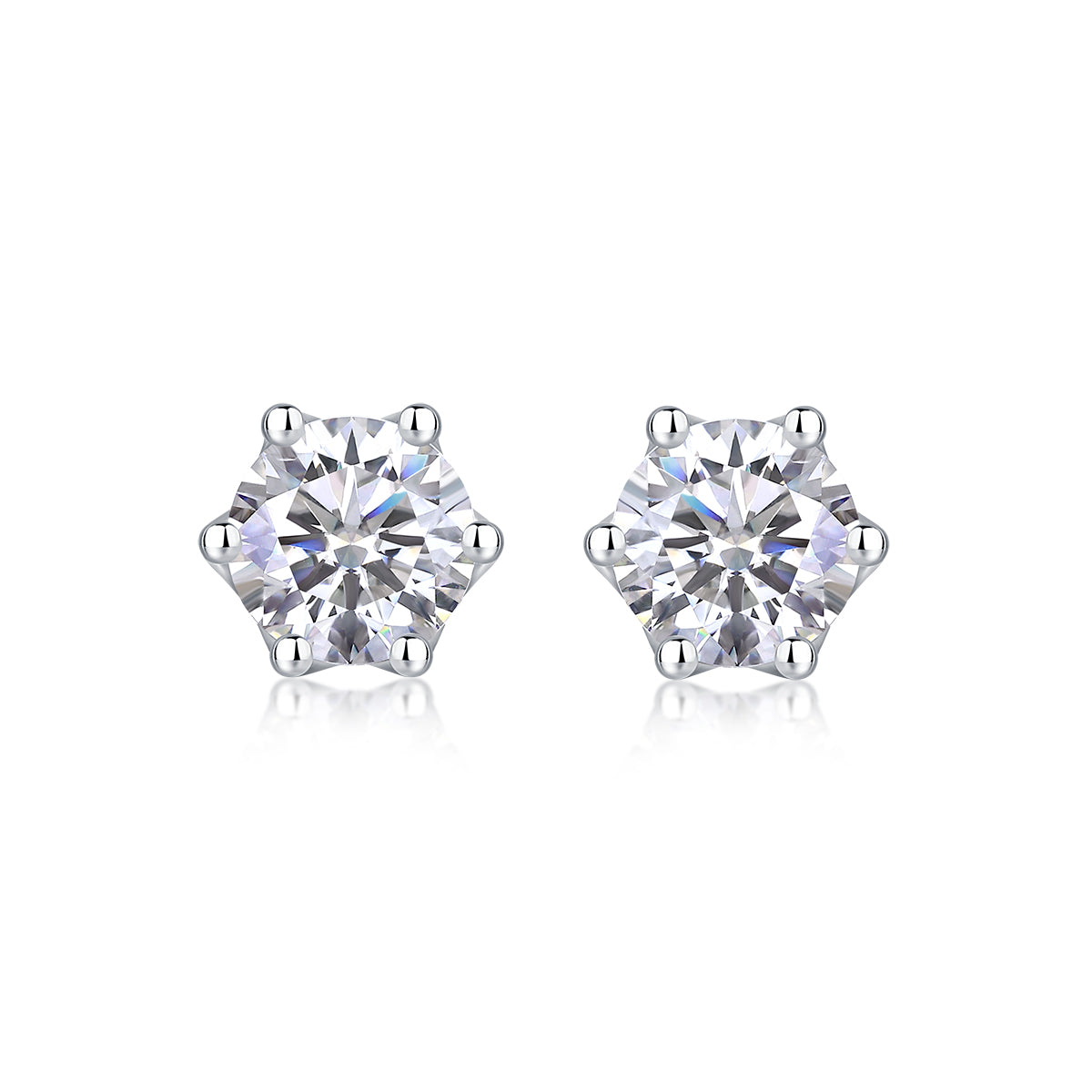 Freehand Flower Studs