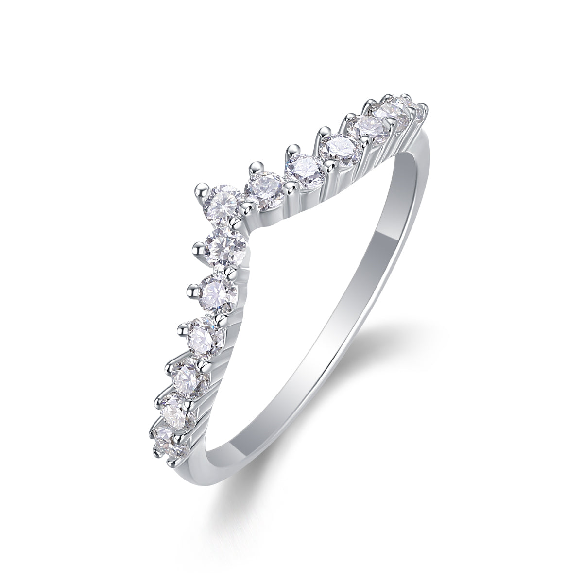 Crown Chevron Ring