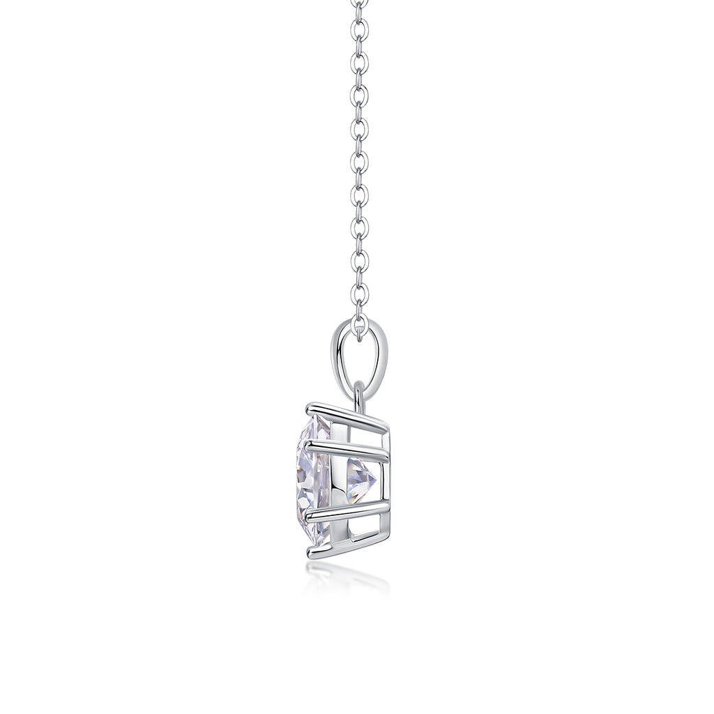 Halo Solitaire Necklace