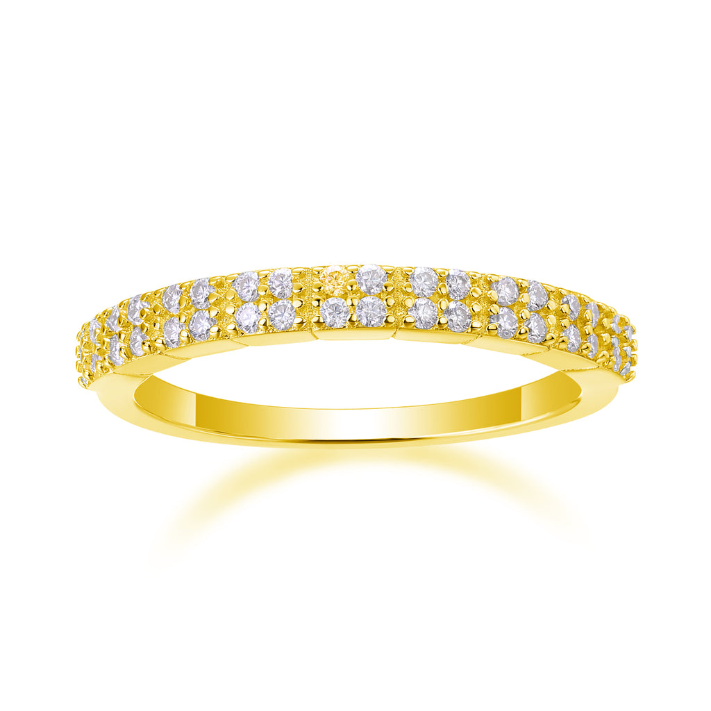 Double Row Pavé Band