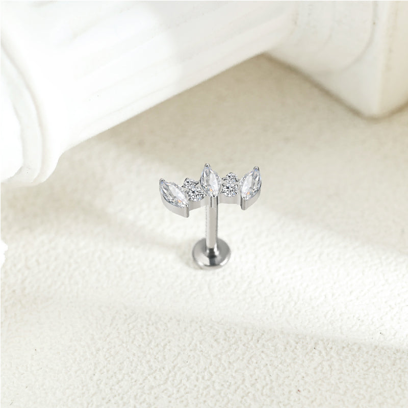 Floral Crystal Studs