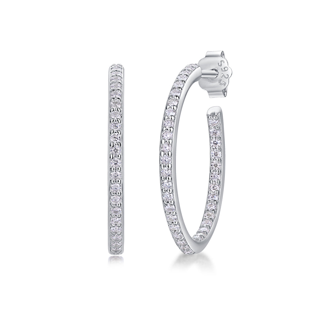Ribbon Square Studs