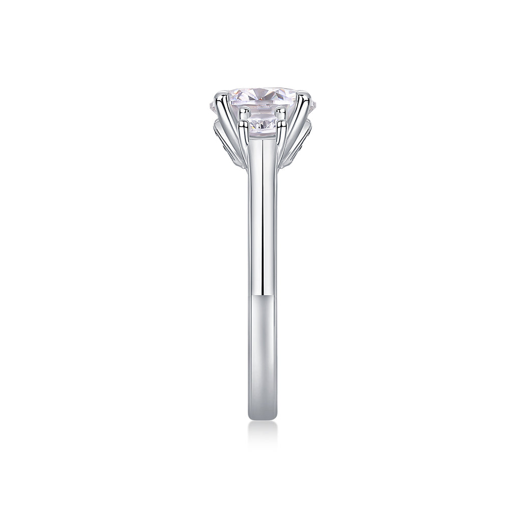 One-Carat Round Ring
