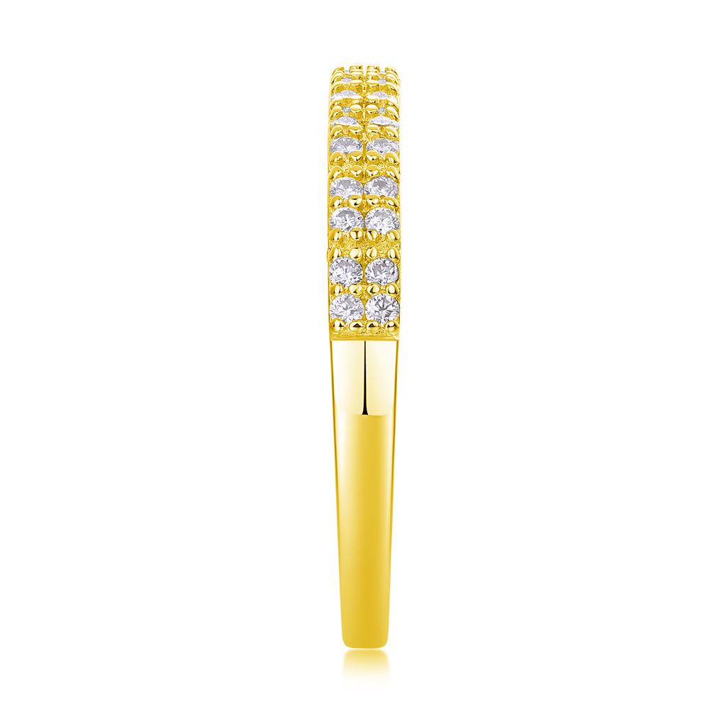 Double Row Pavé Band