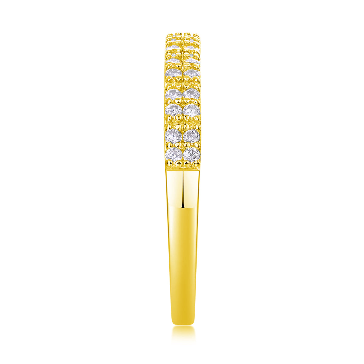Double Row Pavé Band