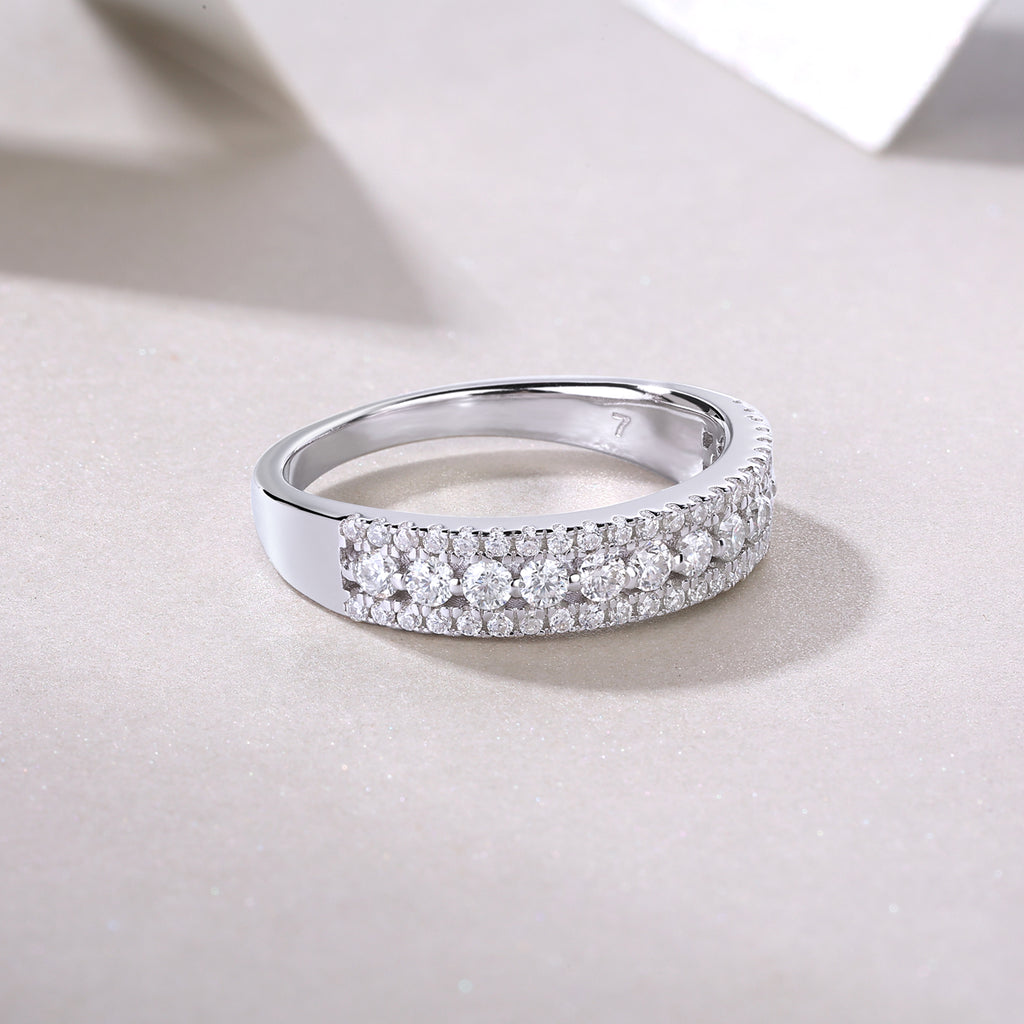 Wide Pavé Band