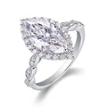 Marquise Halo Ring