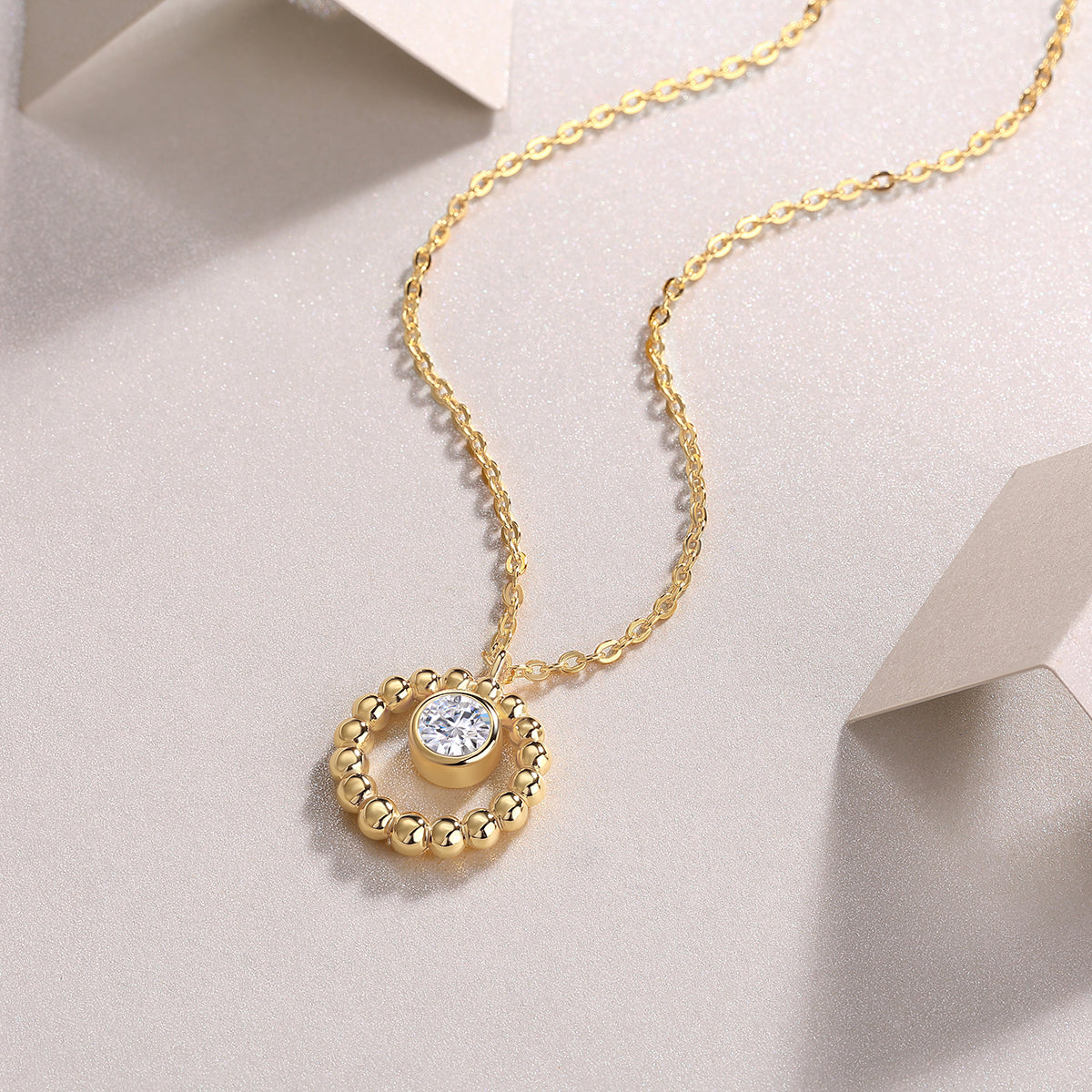 Beaded Halo Pendant