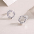 Hexagon Outline Studs