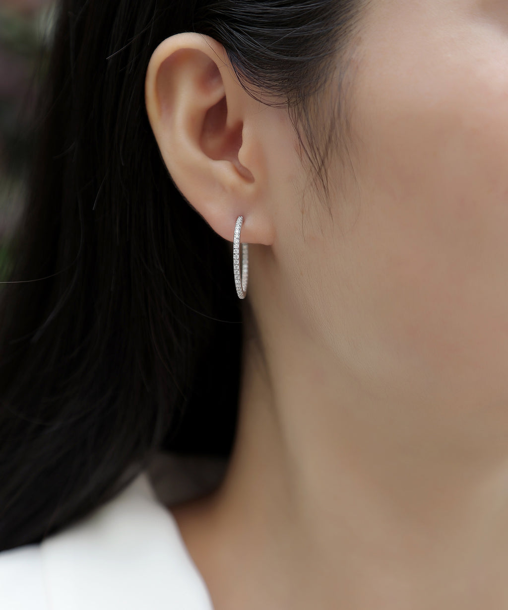 Ribbon Square Studs