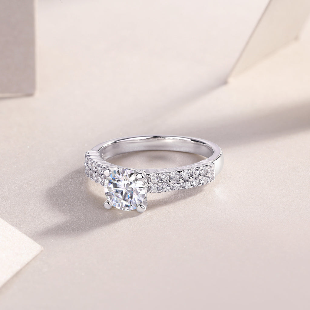Row Solitaire Ring