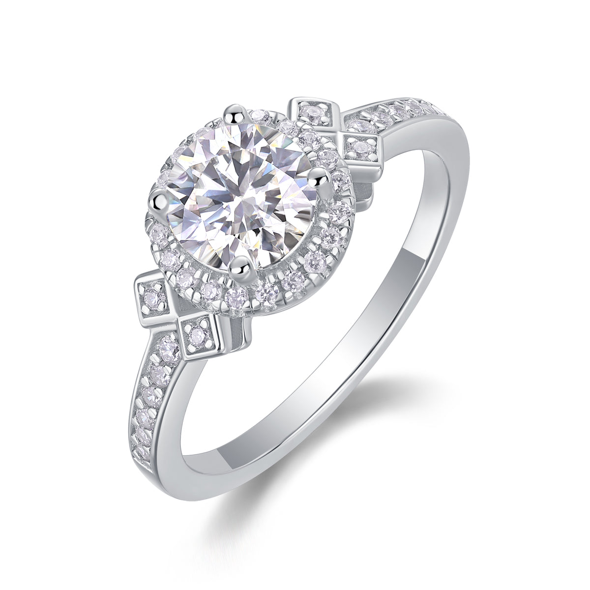 Cathedral Halo Ring