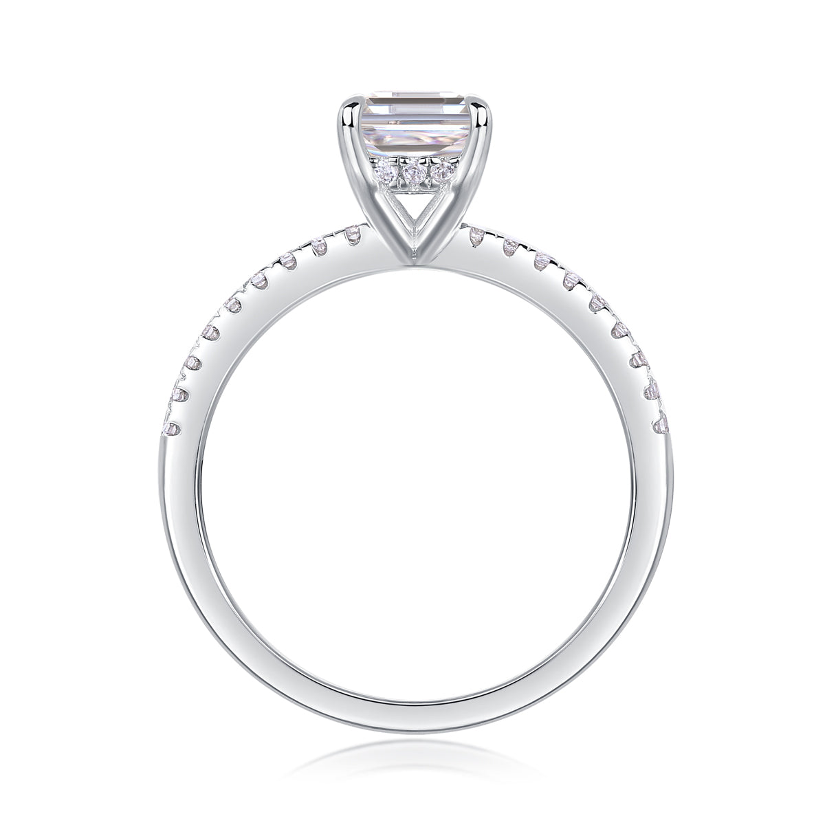 Octagon-Cut Ring