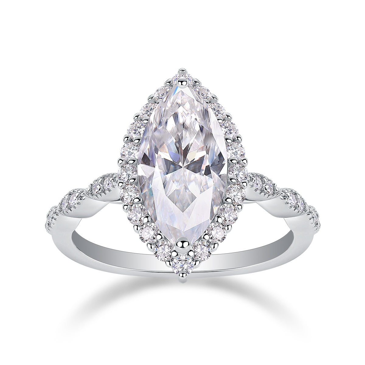 Marquise Halo Ring