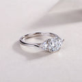 Cushion Three-Stone Ring